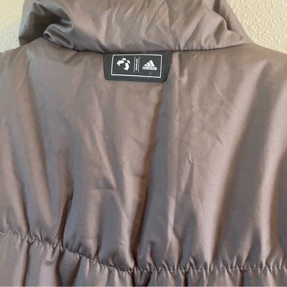 Adidas Puffer Climawarm Outdoor Jacket Winter Coat brown size small GUC - Picture 7 of 14